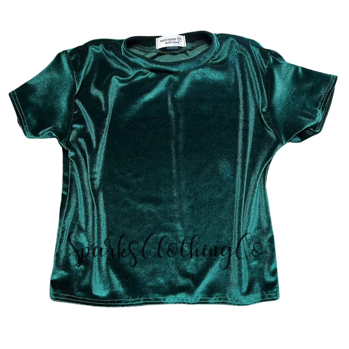 Green Velvet T-Shirt dress