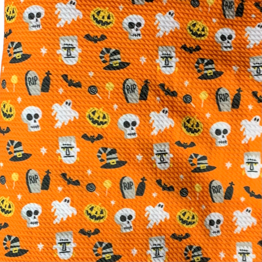 Orange Halloween Bow