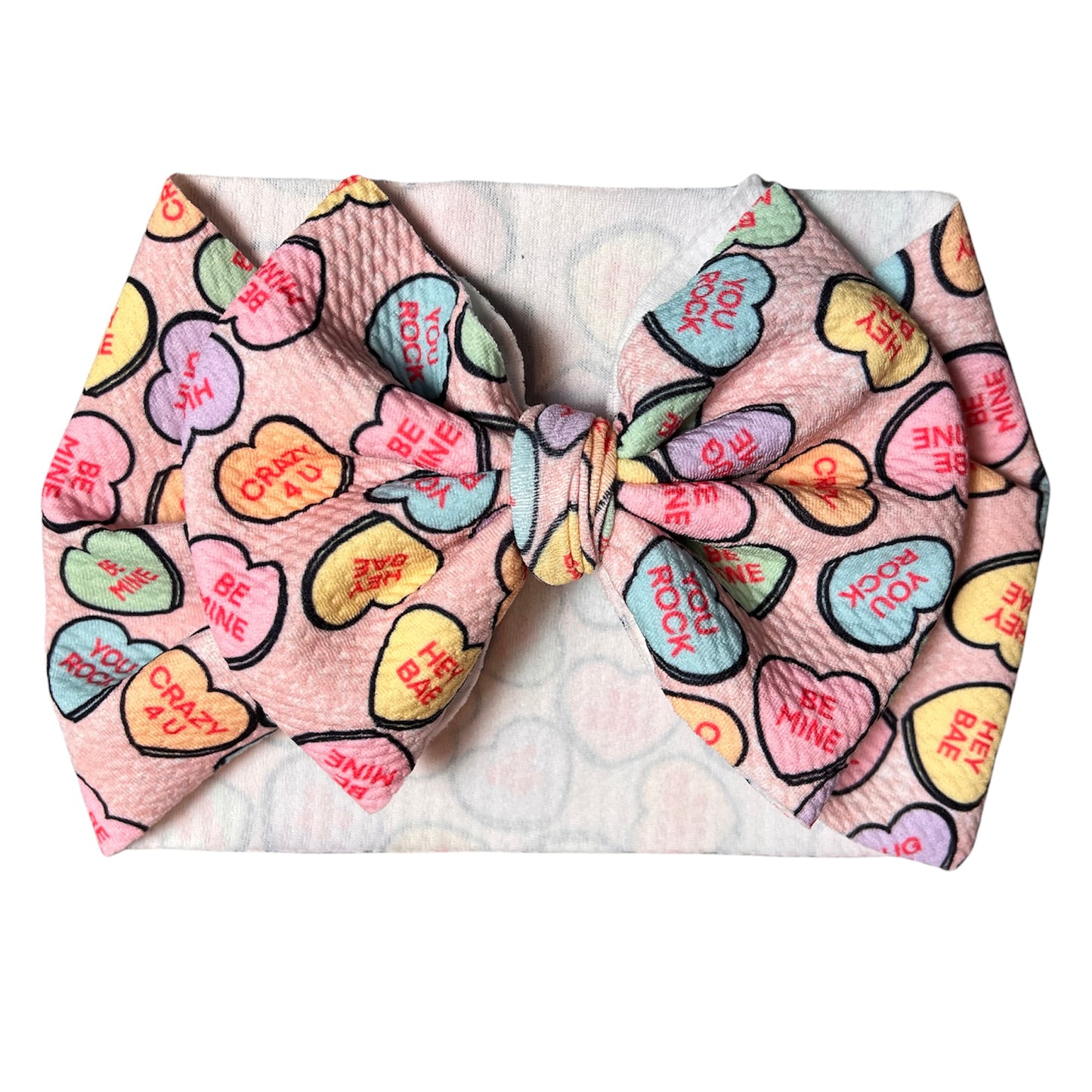 Conversation Hearts Bow