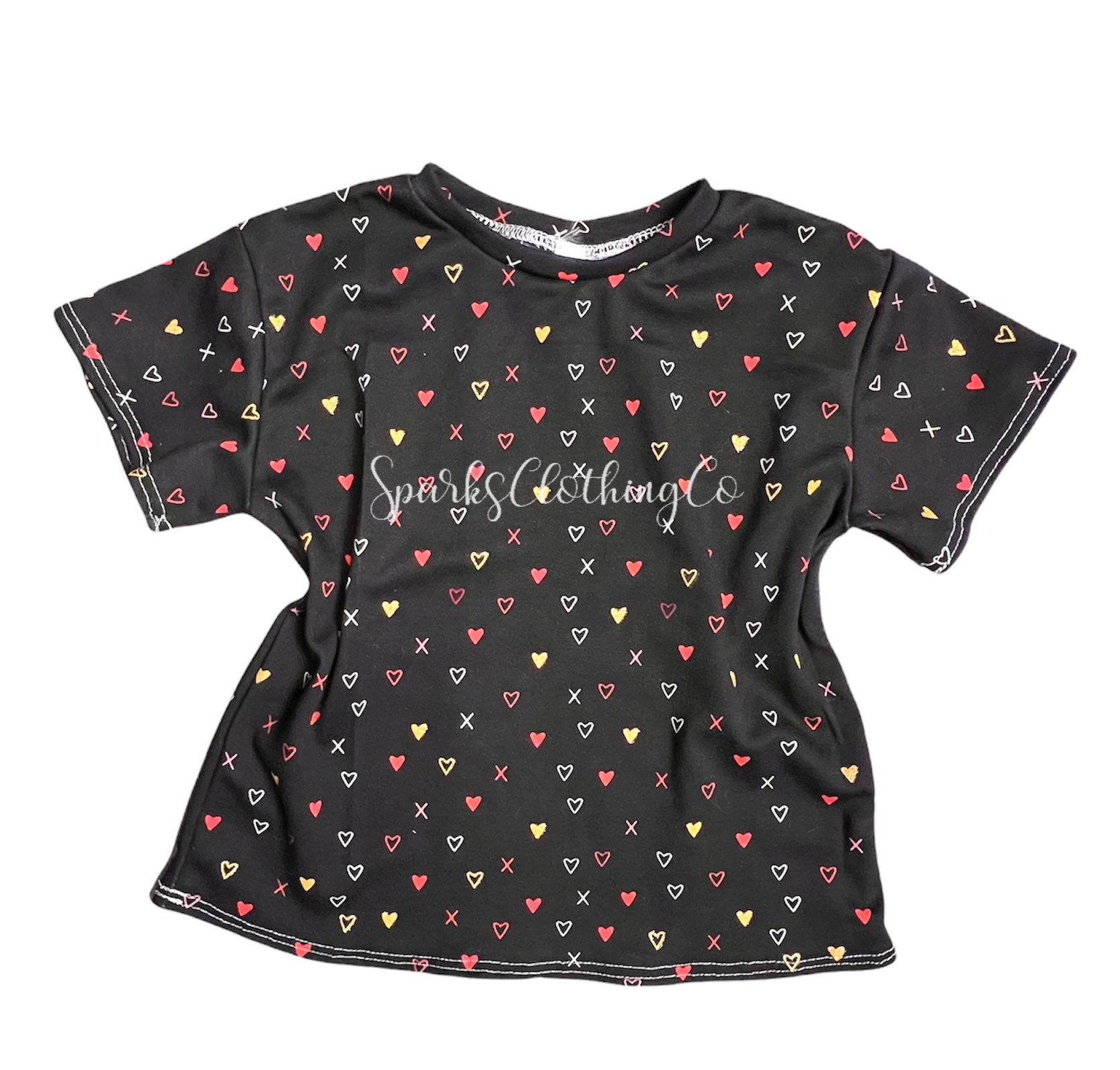 Black Heart T-Shirt dress Sparks Clothing Co. Black Heart T-Shirt dress Sparks Clothing Co.