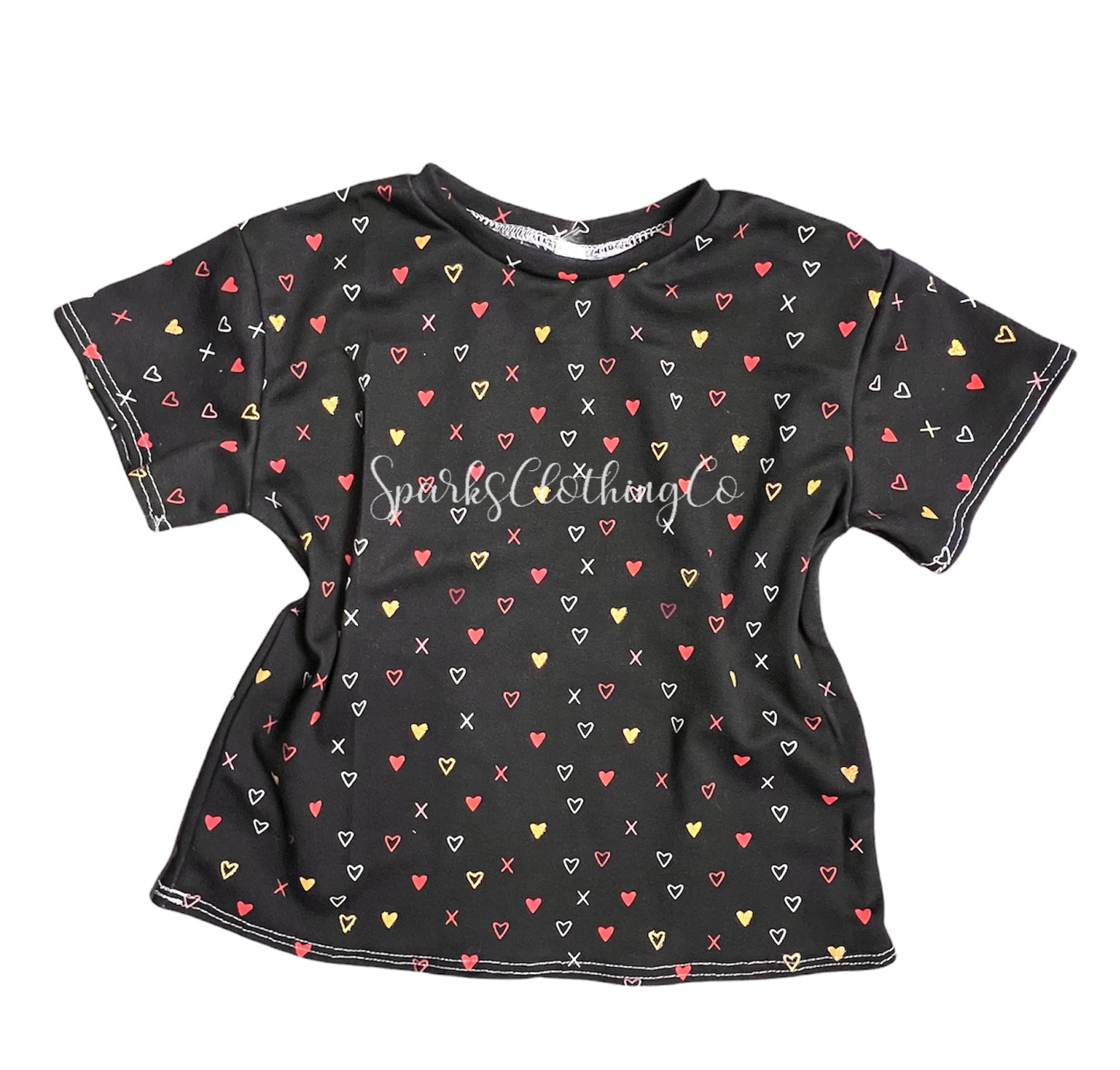 Black Heart T-Shirt dress