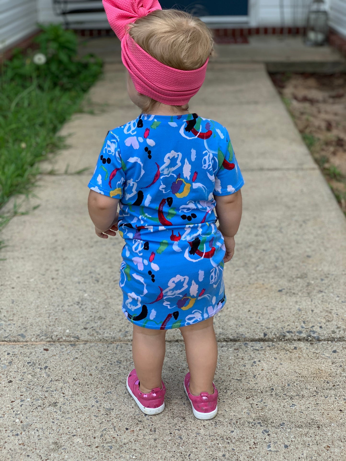 Paint splatter T-shirt dress