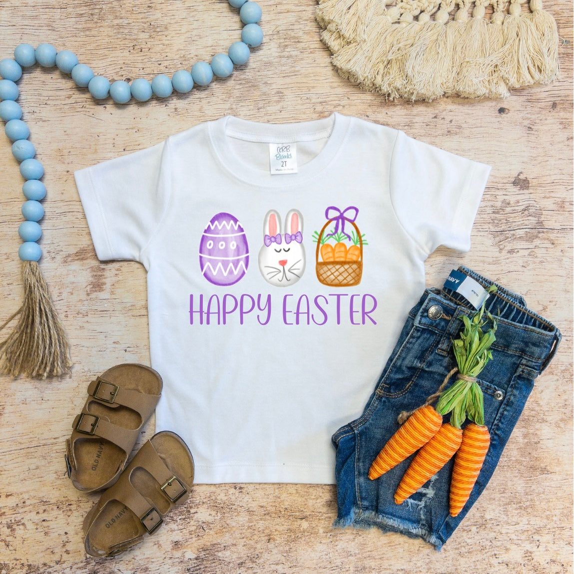 Girl Happy Easter Tee