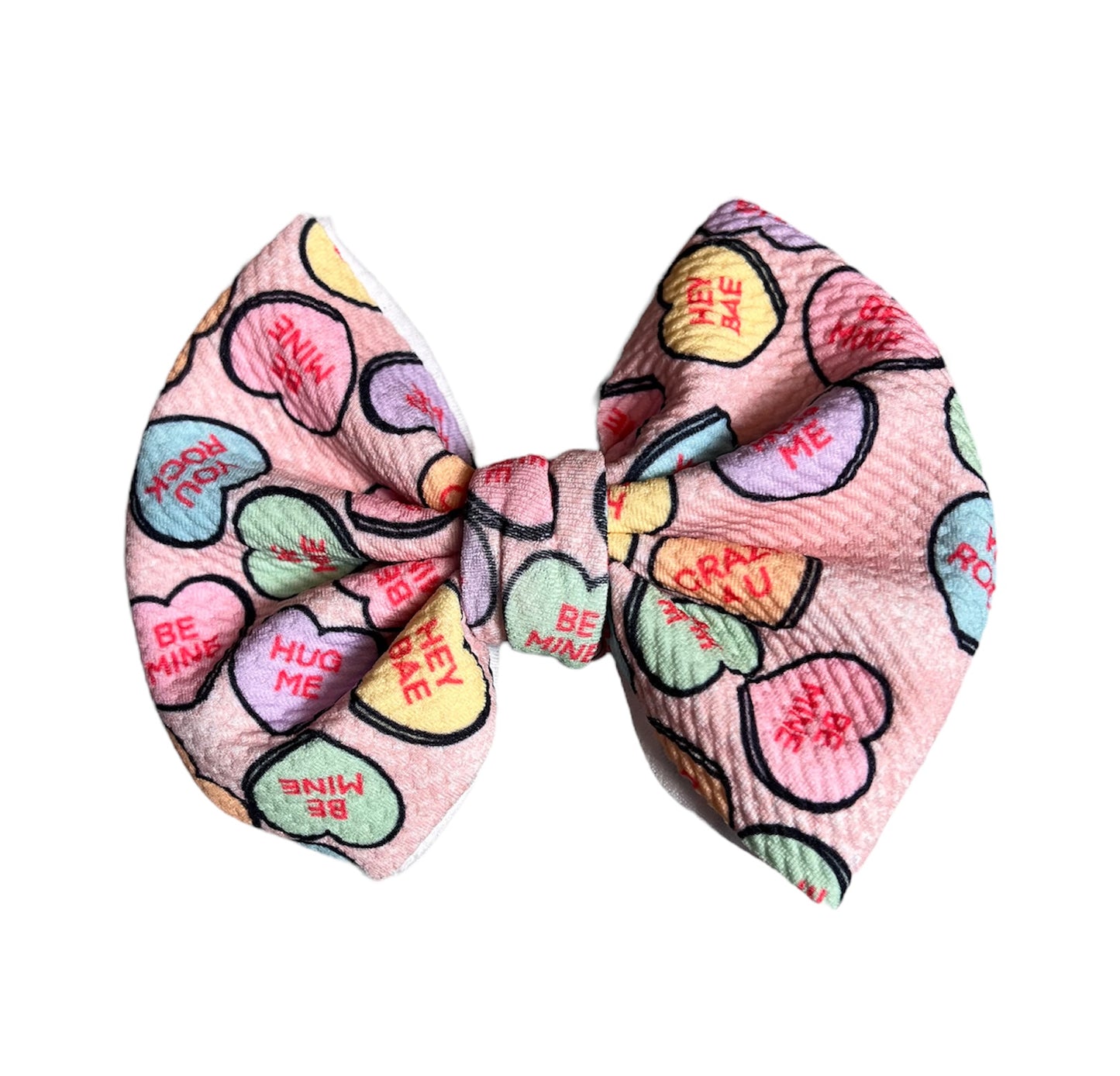Conversation Hearts Bow