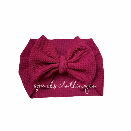 Dark Red Bow