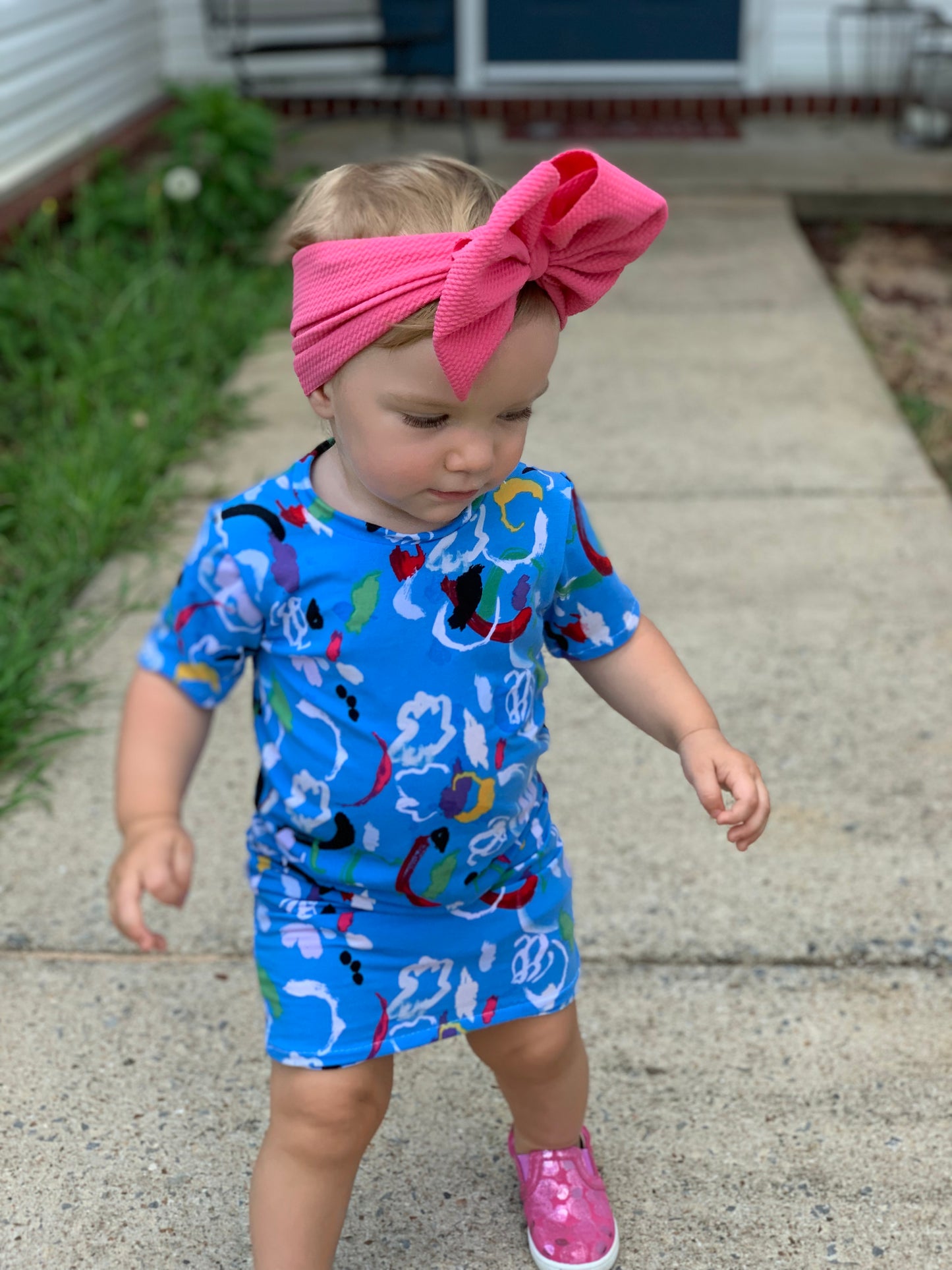 Paint splatter T-shirt dress
