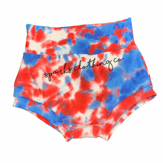 Patriotic Tie Dye Bummies